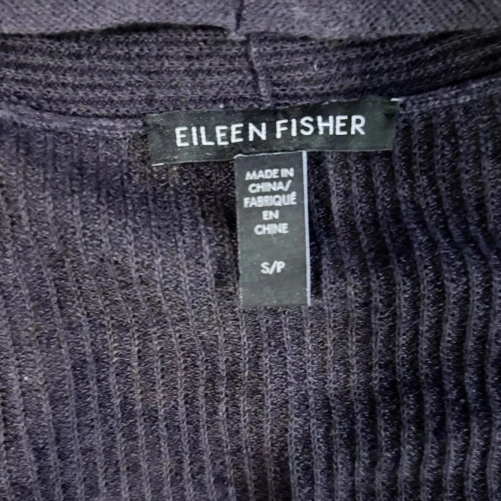 Eileen Fisher Womens Cropped Open Front Cardigan Quiet Luxury Preppy Office SZ S - Picture 6 of 6